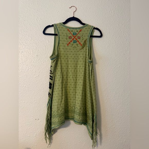Double D Ranch Green Tank Top with Embroidery - Picture 4 of 4